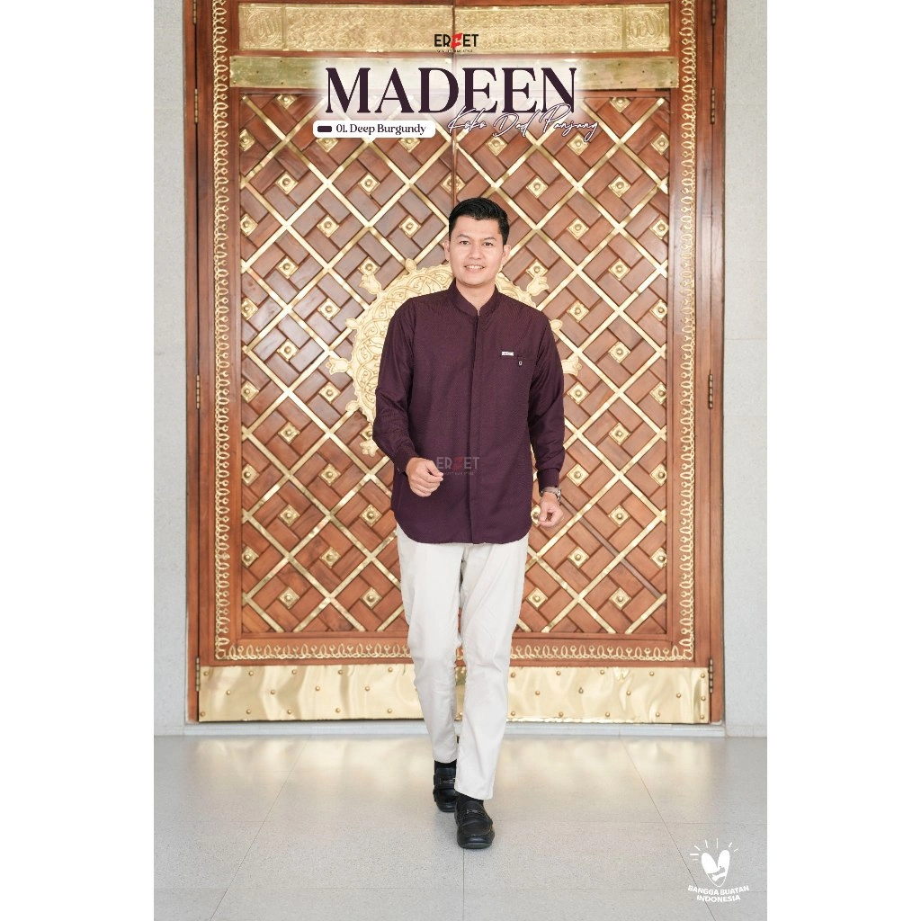 Madeen Series 01. DEEP BURGUNDY  Set Sarimbit Keluarga Bahan Nyaman, Motif Polos Yang Mewah Sarimbit 2026 thumb 27