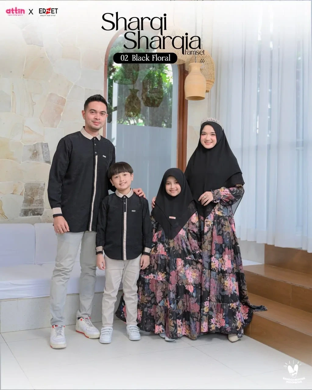 Attin - Sharqi & Sharqia 02 Black Floral