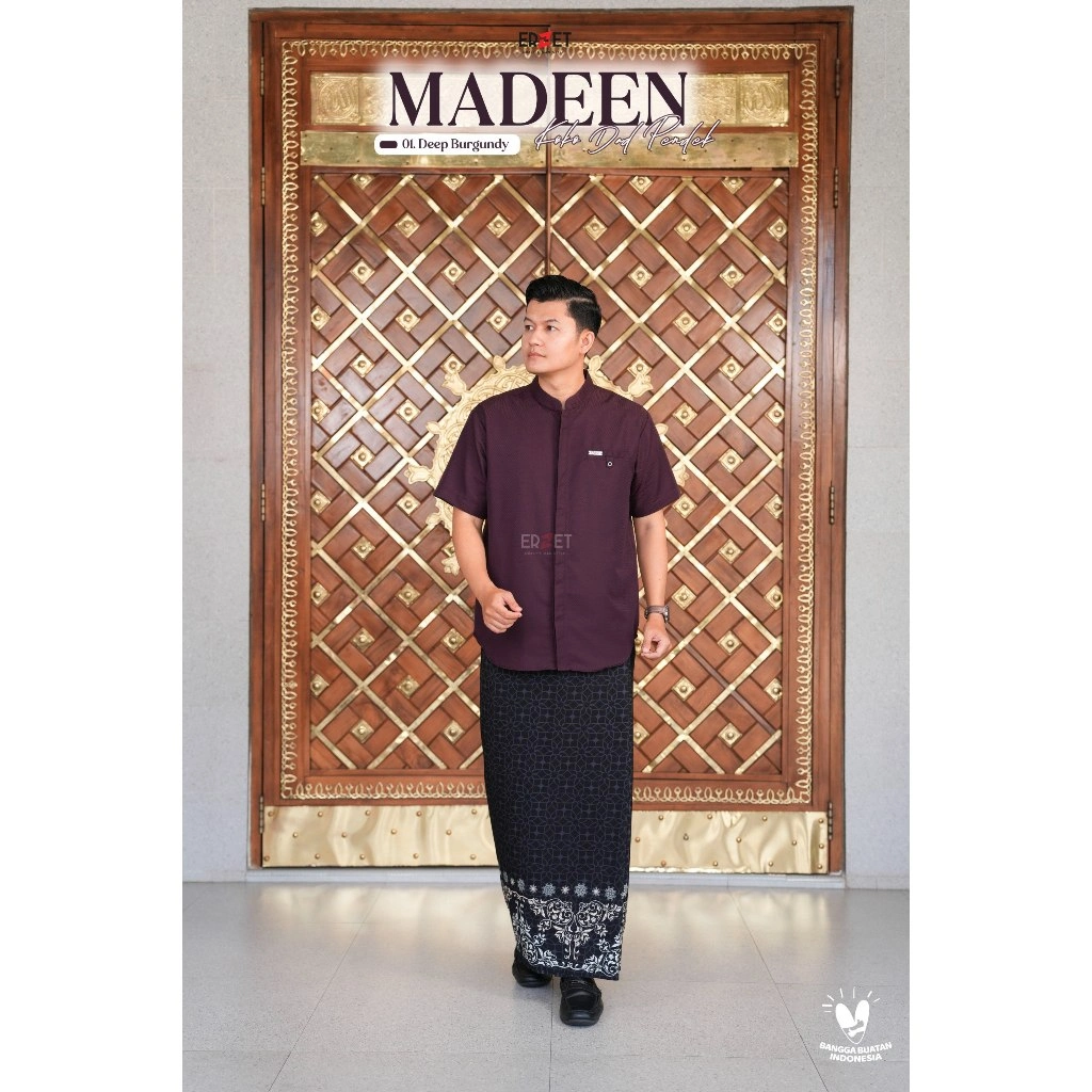 Madeen Series 01. DEEP BURGUNDY  Set Sarimbit Keluarga Bahan Nyaman, Motif Polos Yang Mewah Sarimbit 2026 thumb 37