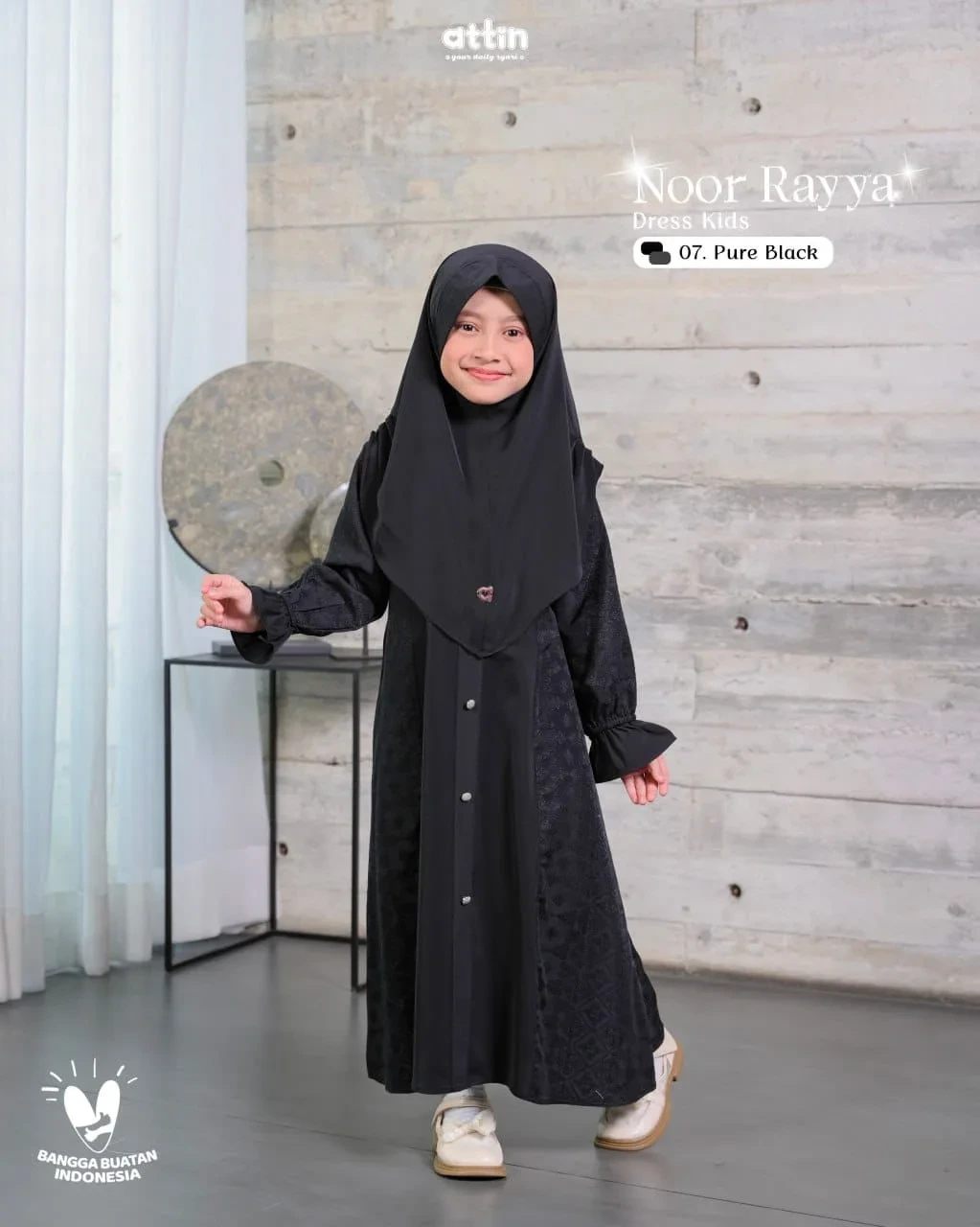 Attin - NOOR RAYYA 07 PURE BLACK thumb 2