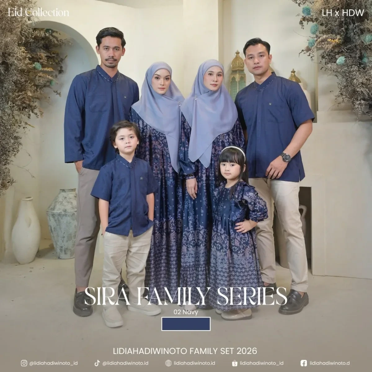 Lidia - Sira Family 02 Navy (Sarimbit LH 2026)