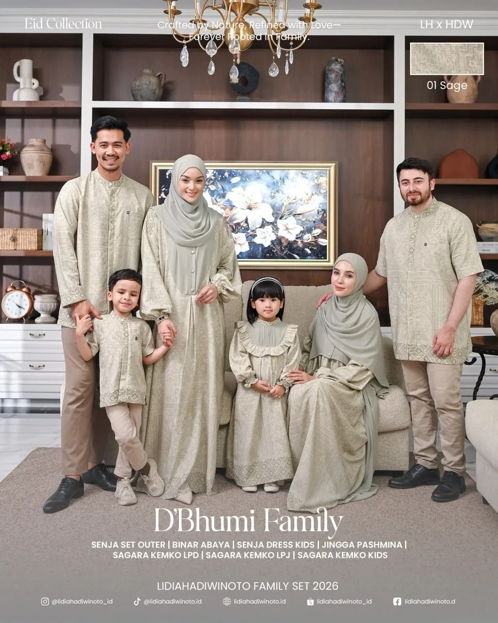 Lidia - Dbhumi Family Set 01 Sage (Sarimbit LH 2026)