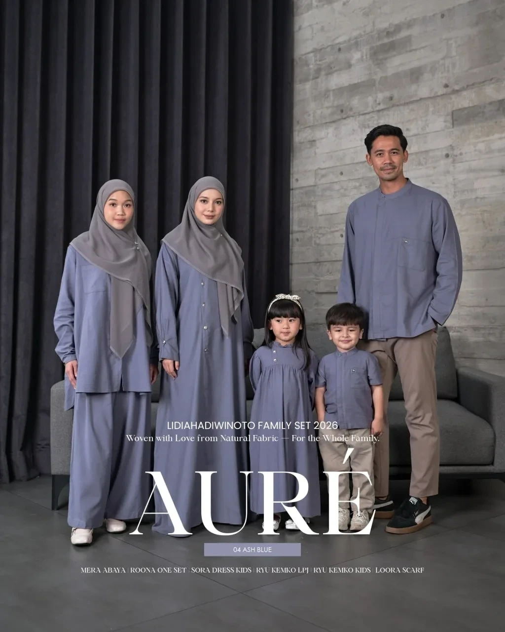 Lidia - Aure Family Series 04 Ash Blue (Sarimbit LH 2026)