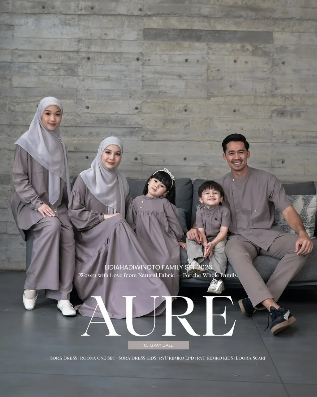 Lidia - Aure Family Series 03 Gray Daze (Sarimbit LH 2026)