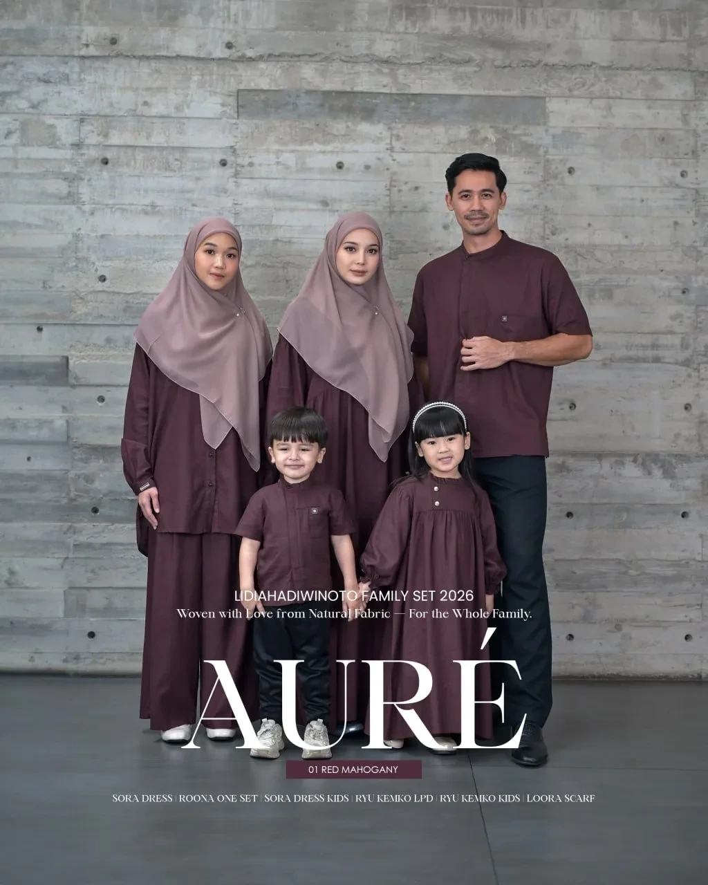 Lidia - Aure Family Series 01 Red Mahogany (Sarimbit LH 2026)