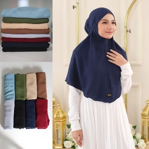 Michan - Khimar Michan - Bergo Crinkle Airflow L Michan - Michan.co.id
