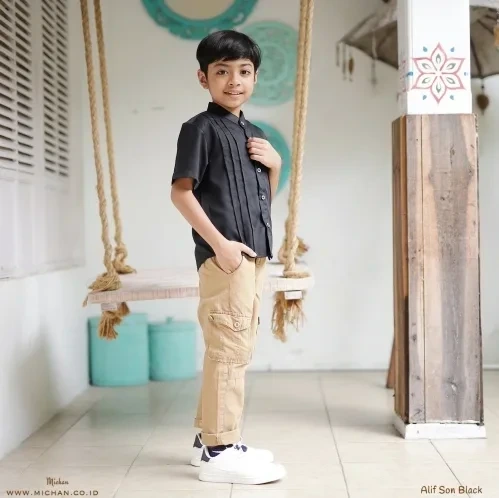 Michan - Koko Kidz - SON ALif Black - Michan.co.id