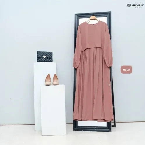 Michan - Gamis Dewasa - Keira Dress Milo - Michan.co.id