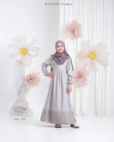 Michan - Gamis Kidz Michan - ONEWISH Michan KID Husk - Michan.co.id