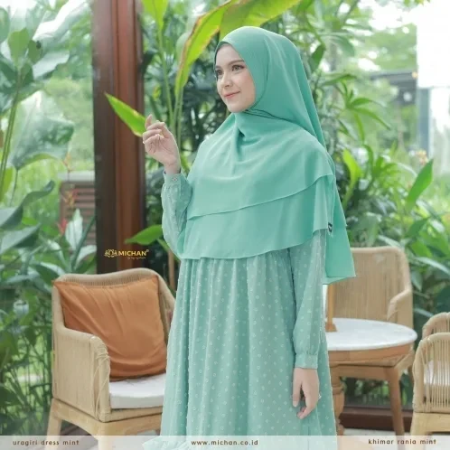 Michan - Nayqu X michan - Khimar Rania MINT - Michan.co.id