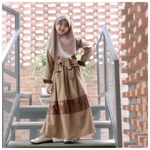 Michan - Gamis Kidz Michan - KID Sasy Etnik Khaky - Michan.co.id