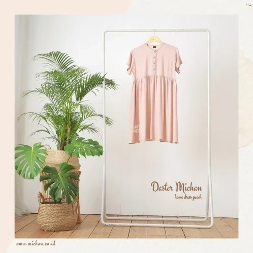 Michan - - Daster Michan Peach - Michan.co.id
