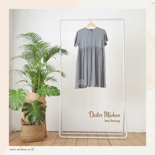 Michan - - Daster Michan Grey - Michan.co.id