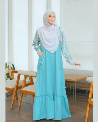 Michan - Gamis Dewasa - Karin Dress Tosca - Michan.co.id