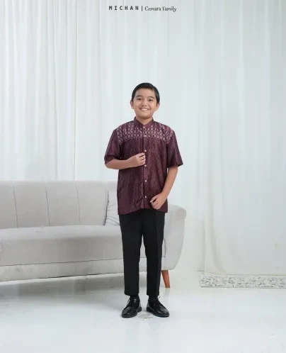 Michan - Koko Kidz - SON Cemara Burgundy - Michan.co.id