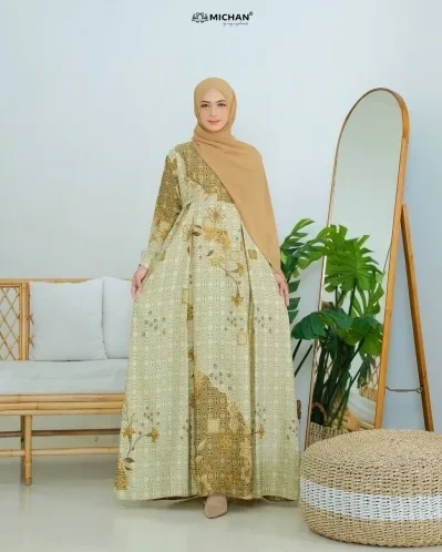 Michan - Gamis Dewasa - MOM Hawa Maxmara Khaky etnik - Michan.co.id