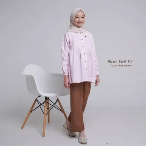 Michan - Gamis Kidz Michan - KID Aulia Rosepink - Michan.co.id