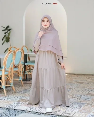 Michan - Gamis Dewasa - Kila Basic Frappucino - Michan.co.id