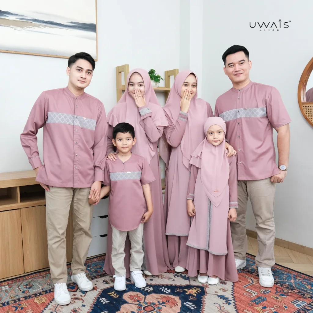 Uwais - Size Jumbo Hayatuna Series Sarimbit 2025 Peach Pear