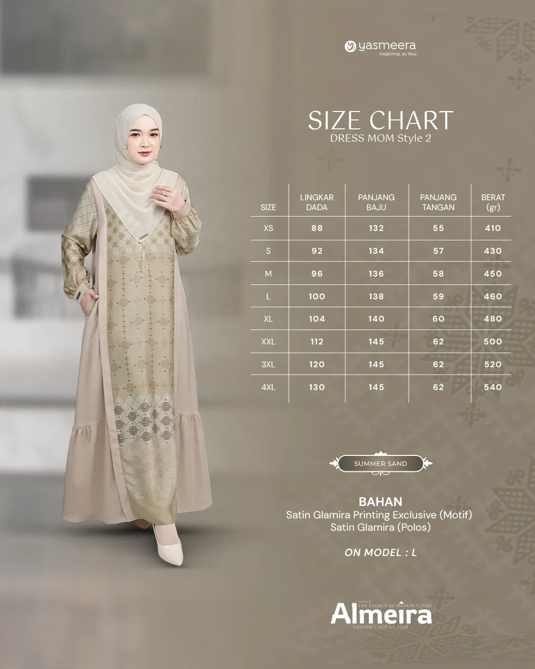 Yasmeera - ALMEIRA SERIES - SUMMER SAND thumb 30