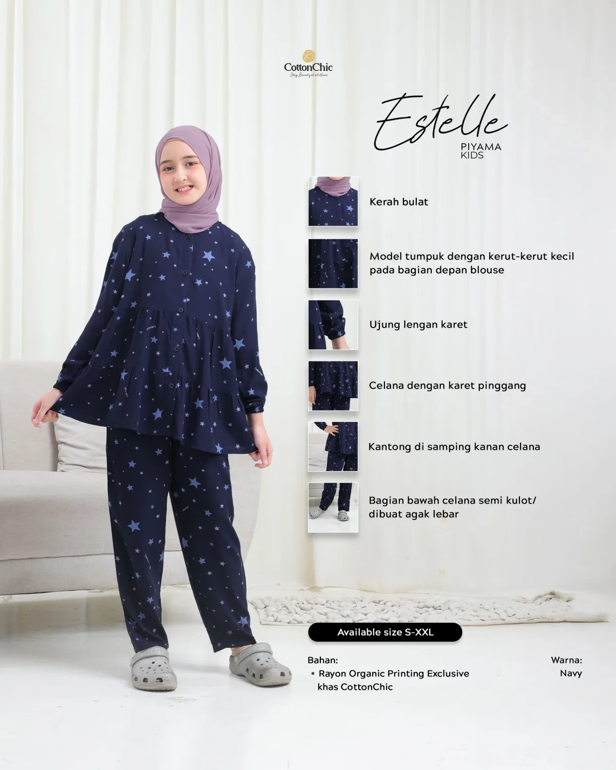 Yasmeera - PAJAMAS ESTELLE ANAK thumb 5