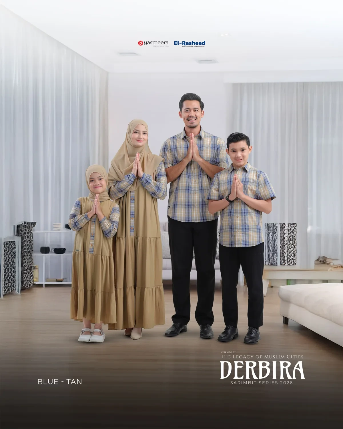 Yasmeera - DERBIRA SERIES - BLUE-TAN thumb 12