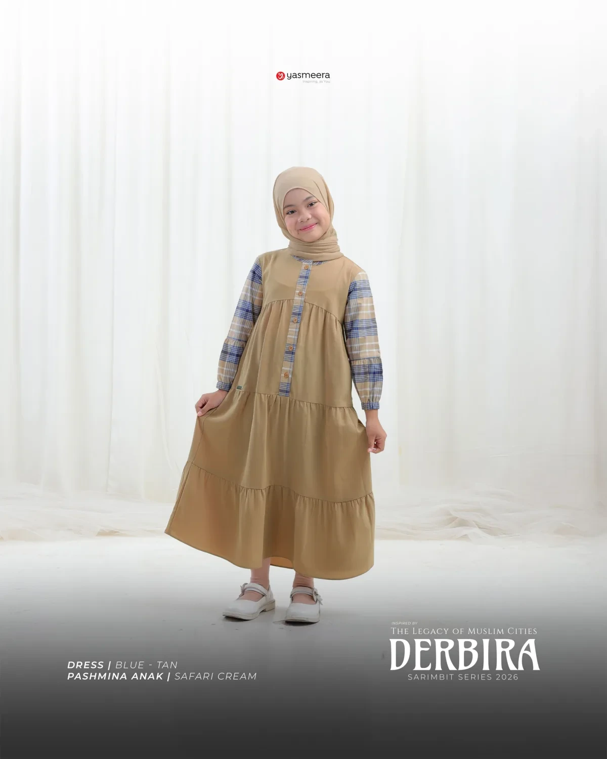 Yasmeera - DERBIRA SERIES - BLUE-TAN thumb 5