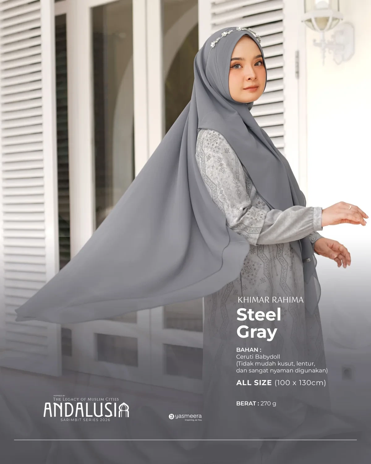 Yasmeera - KHIMAR & PASHMINA SARIMBIT 2026 (ANDALUSIA) thumb 32