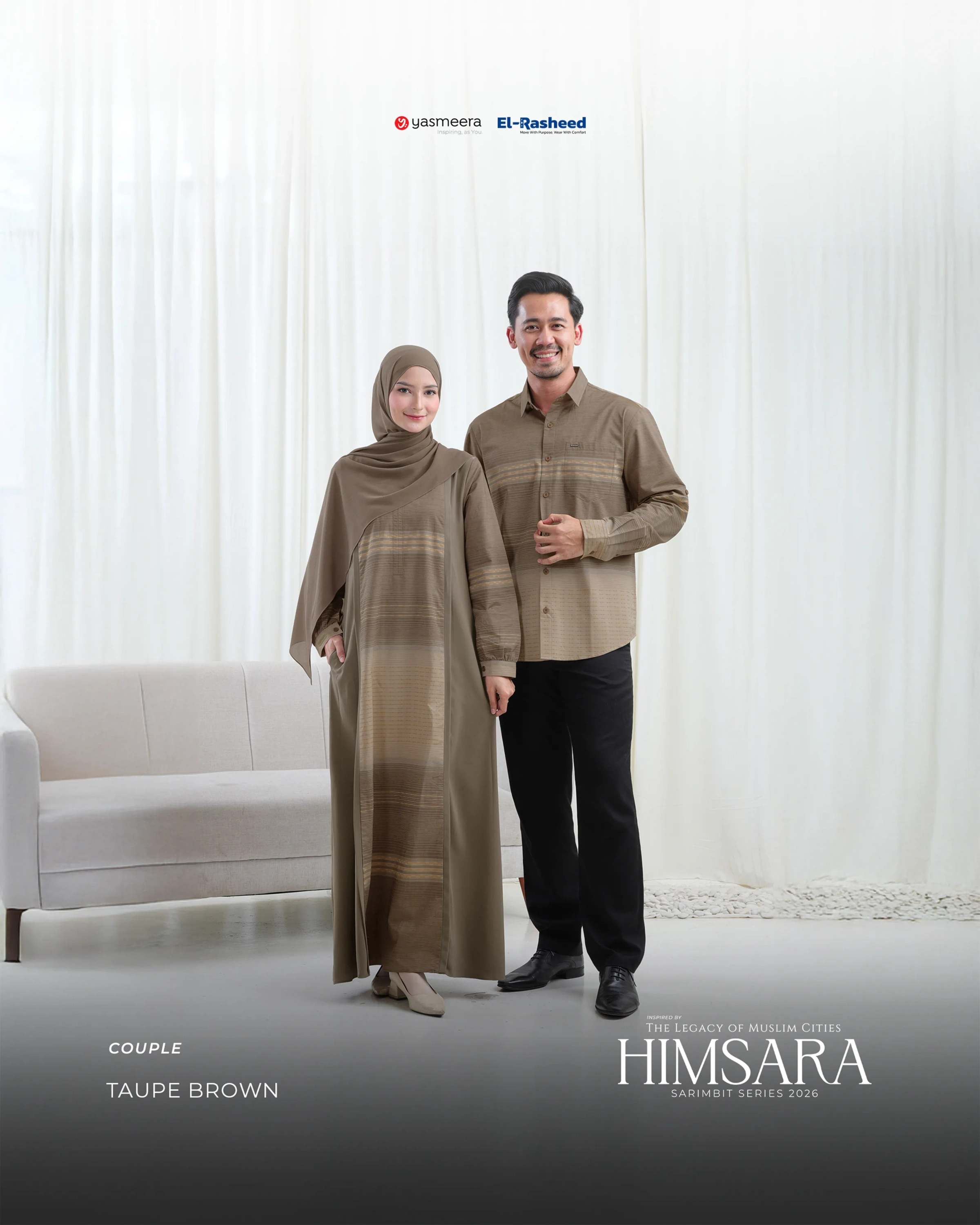 Yasmeera - HIMSARA SERIES - TAUPE BROWN thumb 40