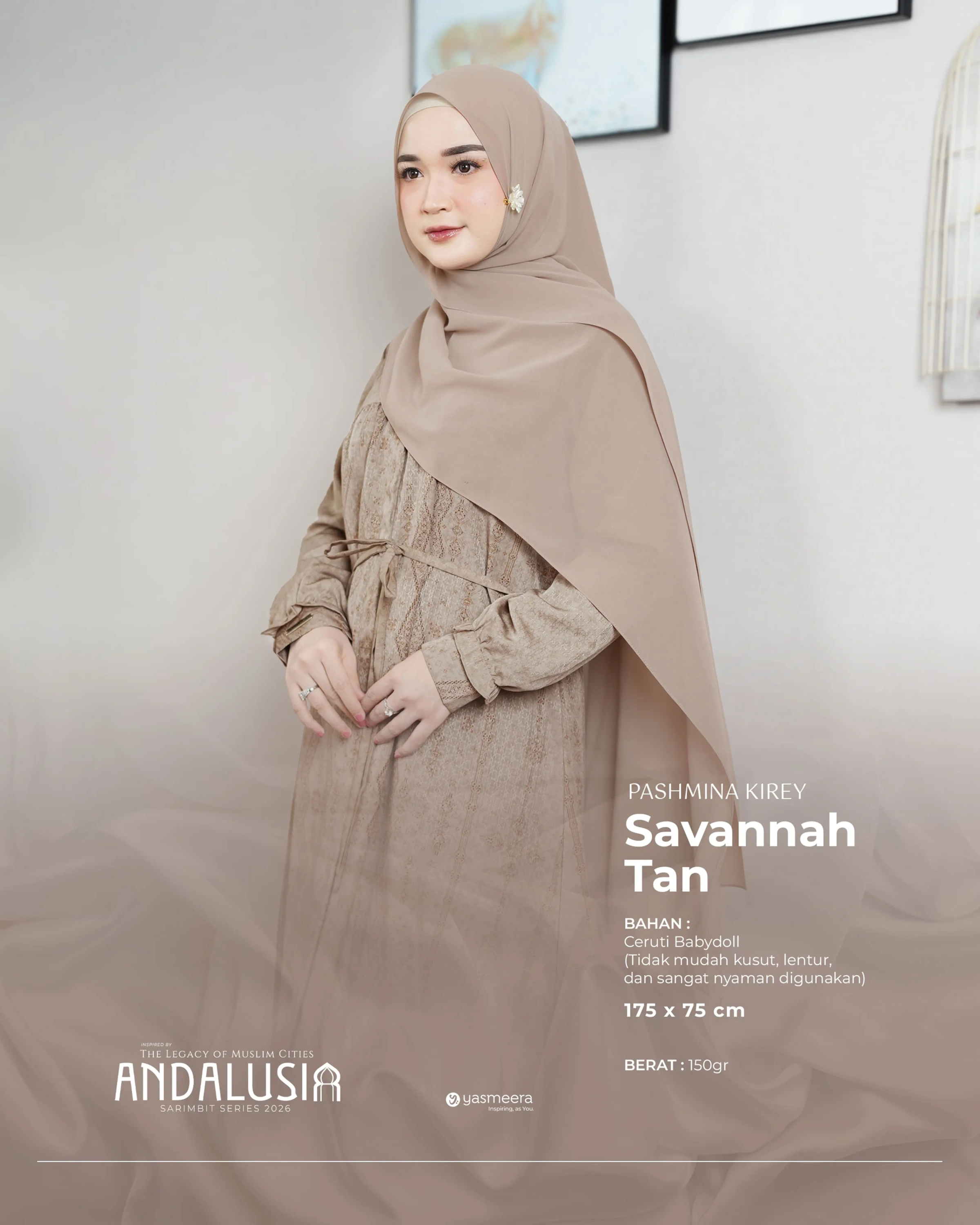 Yasmeera - KHIMAR & PASHMINA SARIMBIT 2026 (ANDALUSIA) thumb 1