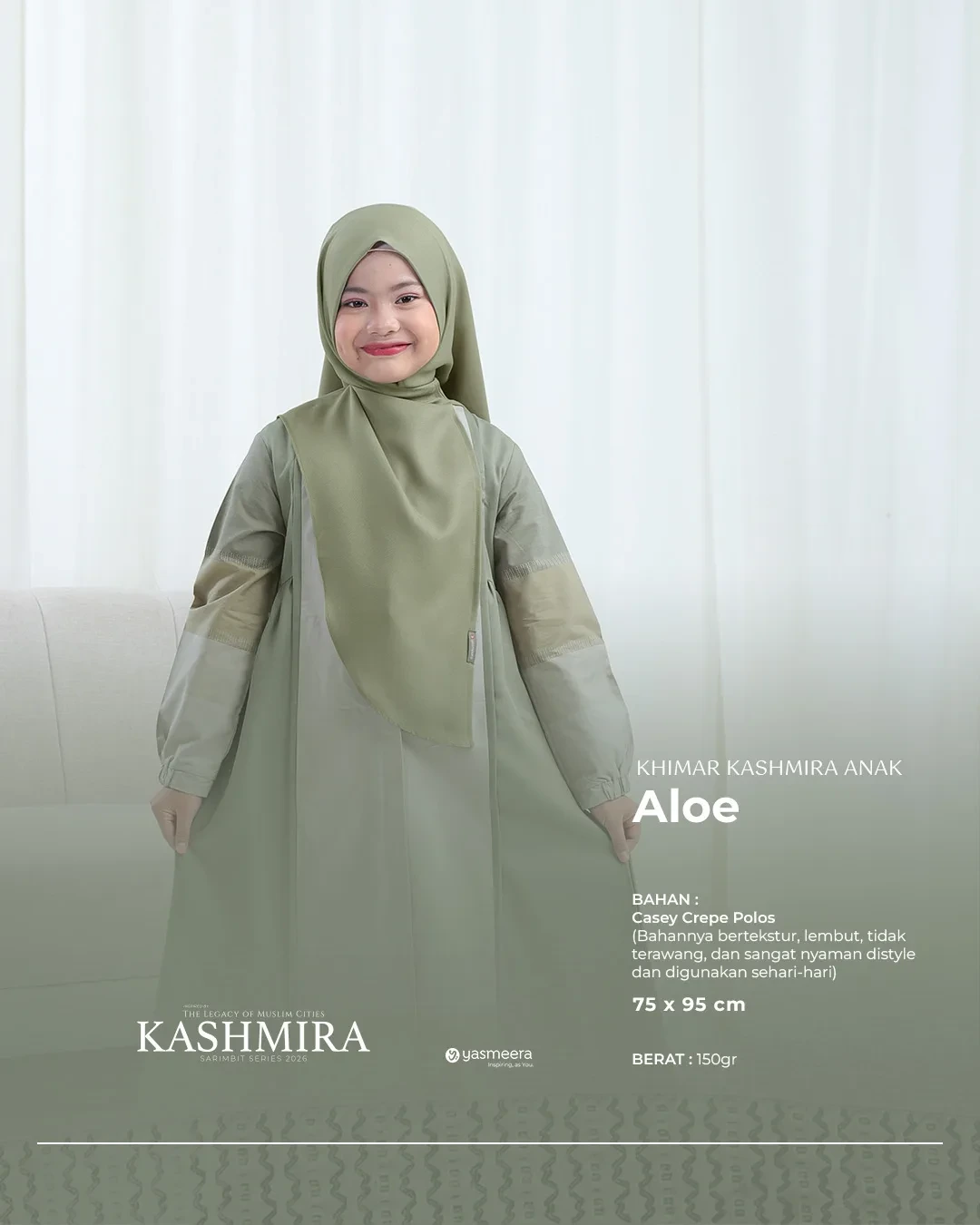 Yasmeera - KHIMAR KASHMIRA PASANGAN SARIMBIT 2026 (KHASMIRA) thumb 2