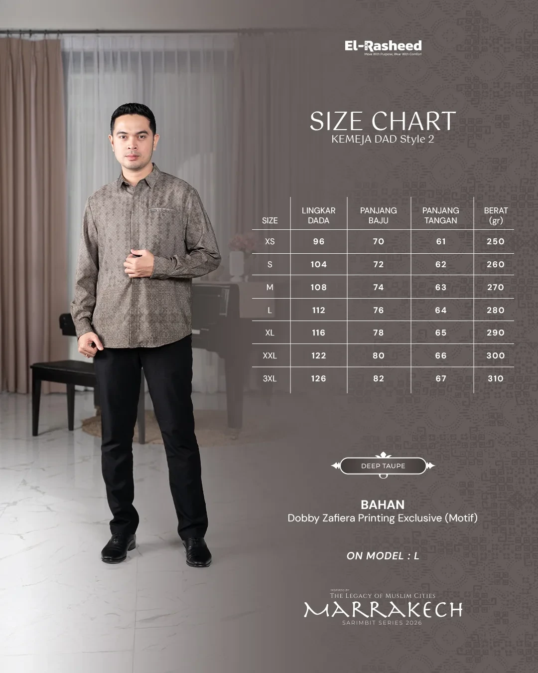 Yasmeera - MARRAKECH SERIES - DEEP TAUPE thumb 4