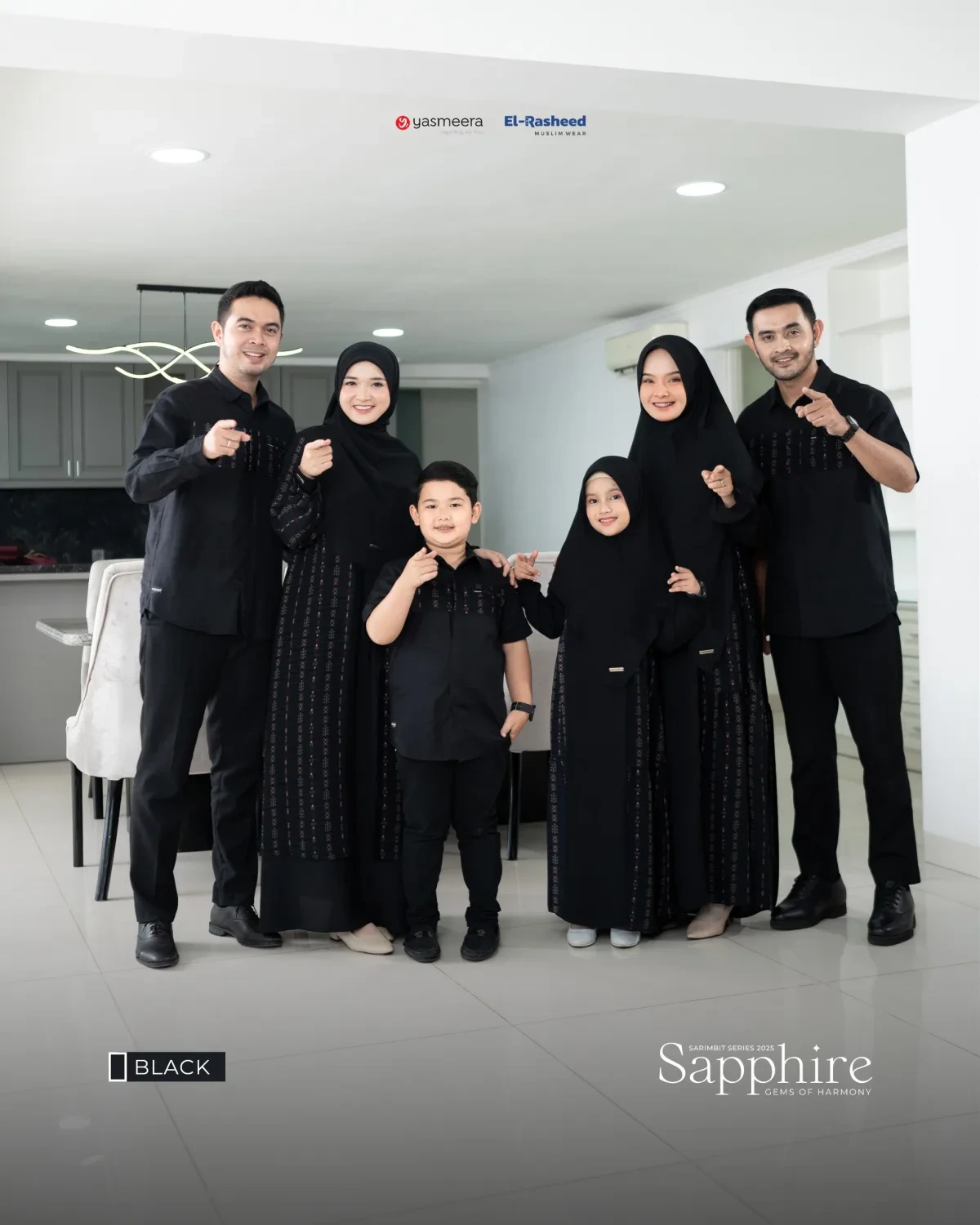 Yasmeera - SARIMBIT 2025 SAPPHIRE SERIES WARNA BLACK thumb 8