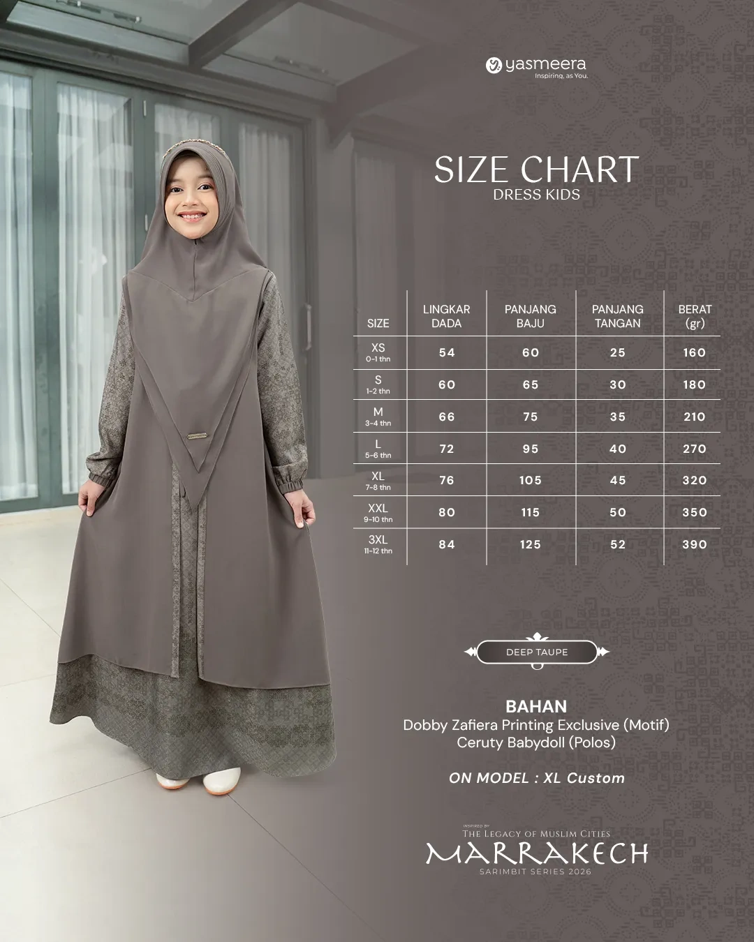 Yasmeera - MARRAKECH SERIES - DEEP TAUPE thumb 1