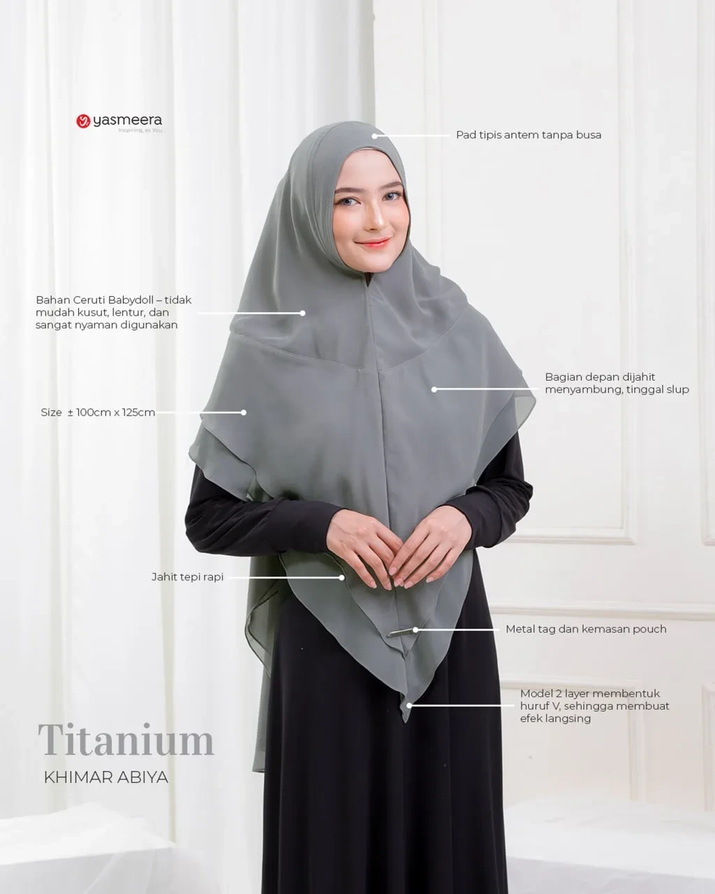 Yasmeera - KHIMAR ABIYA thumb 11