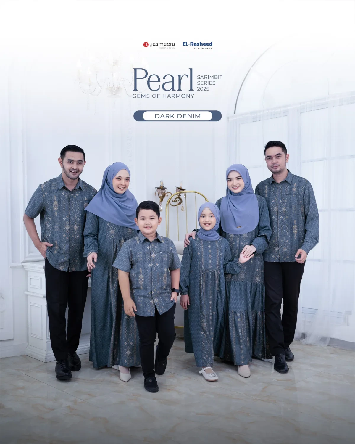 Yasmeera - SARIMBIT 2025 PEARL SERIES WARNA DARK DENIM thumb 8