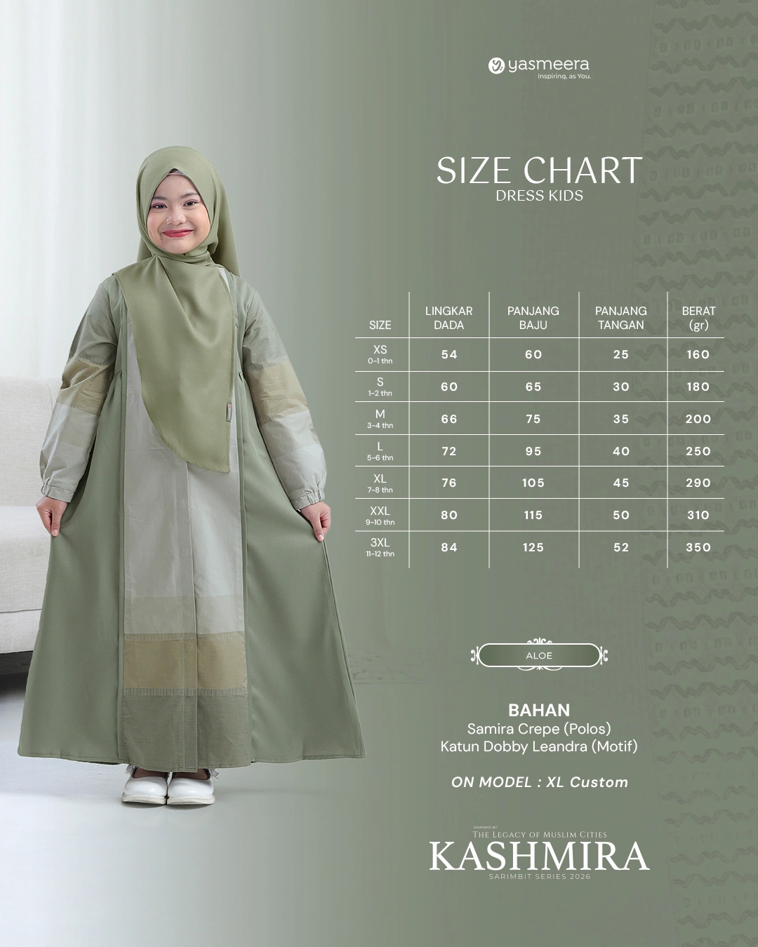 GAMIS KASHMIRA ANAK GRADE B thumb 22