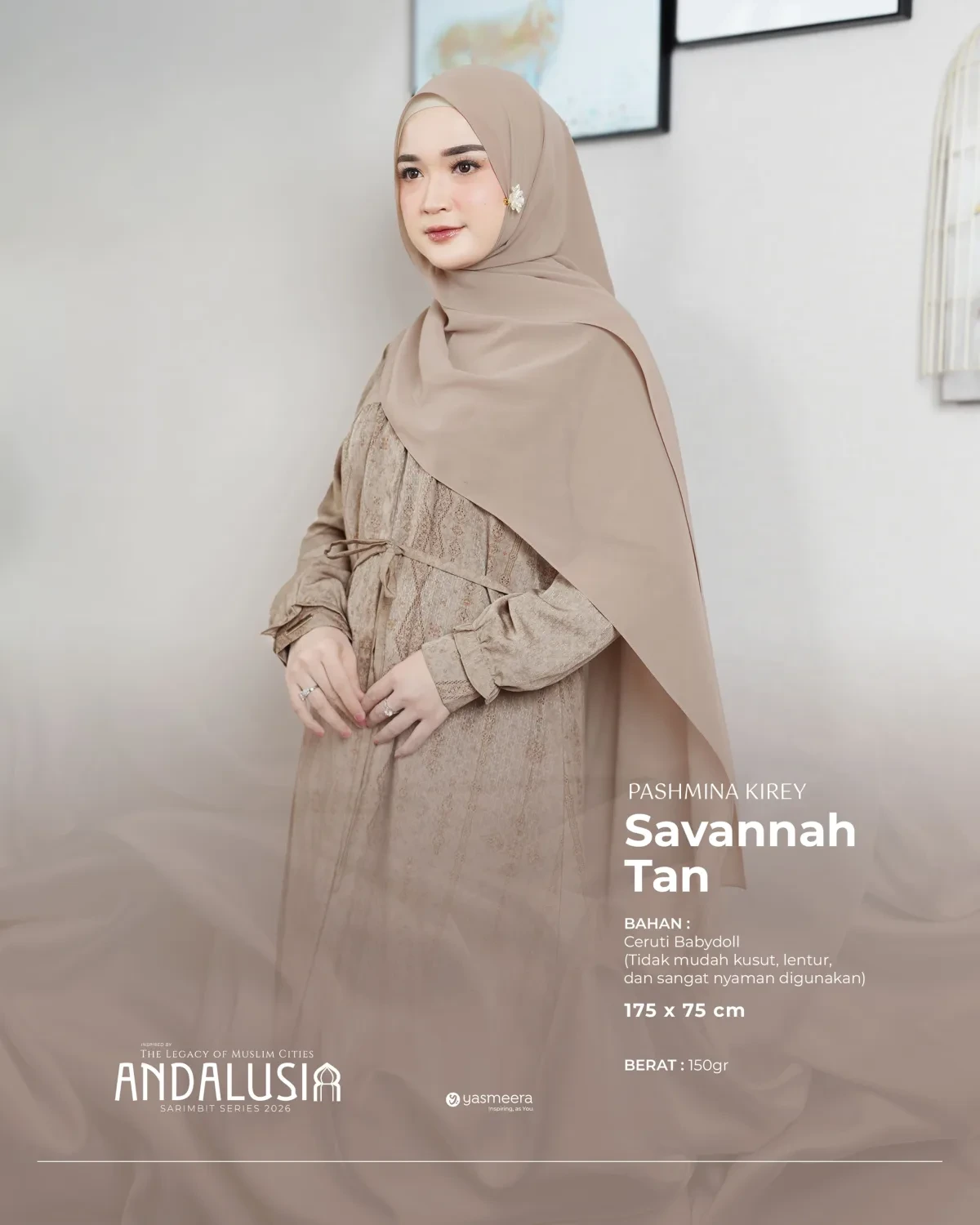 Yasmeera - KHIMAR & PASHMINA SARIMBIT 2026 (ANDALUSIA) thumb 23