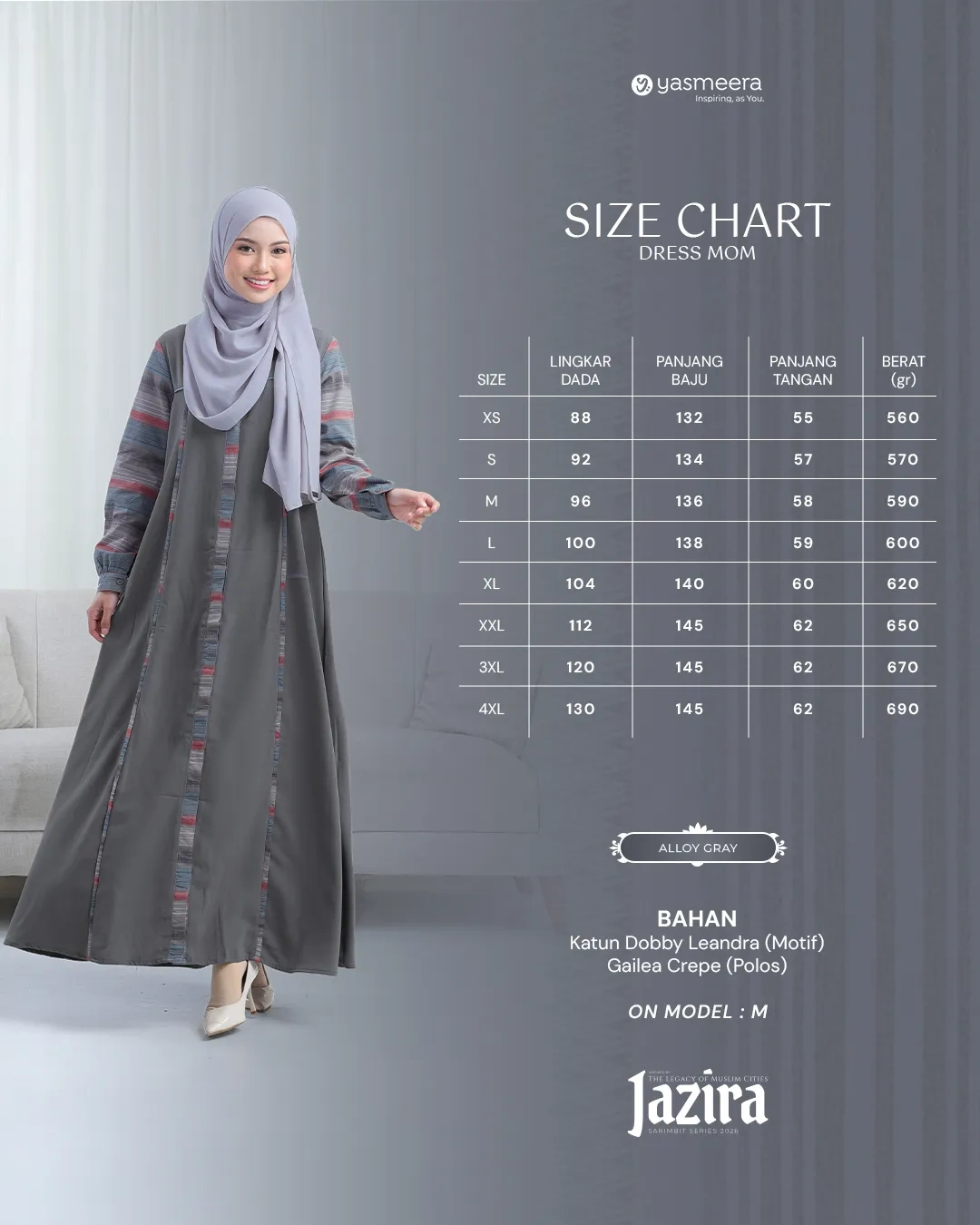 Yasmeera - JAZIRA SERIES - ALLOY GRAY thumb 14