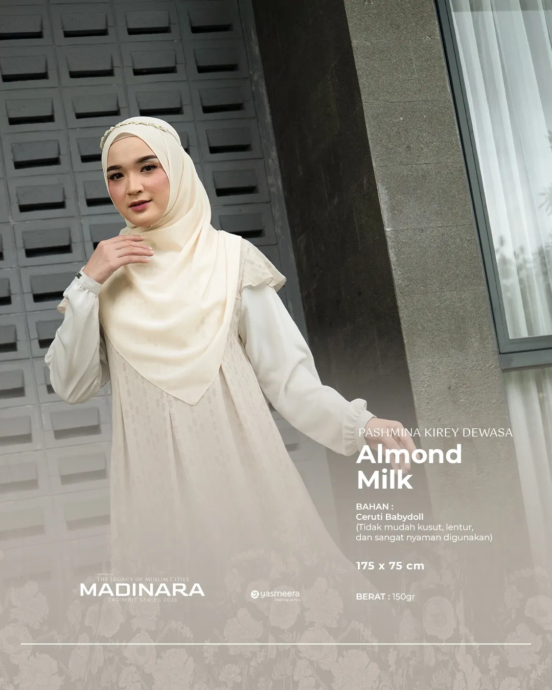 Yasmeera - KHIMAR & PASHMINA SARIMBIT 2026 VOL 3 (ALMEIRA,  MADINARA) thumb 1