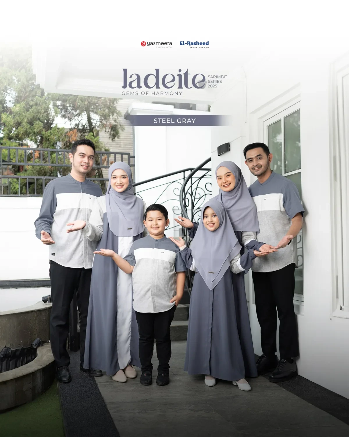 Yasmeera - SARIMBIT 2025 JADEITE SERIES WARNA STEEL GRAY thumb 9