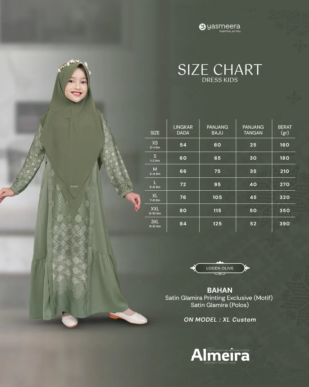 Yasmeera - GAMIS ALMEIRA ANAK GRADE B thumb 29