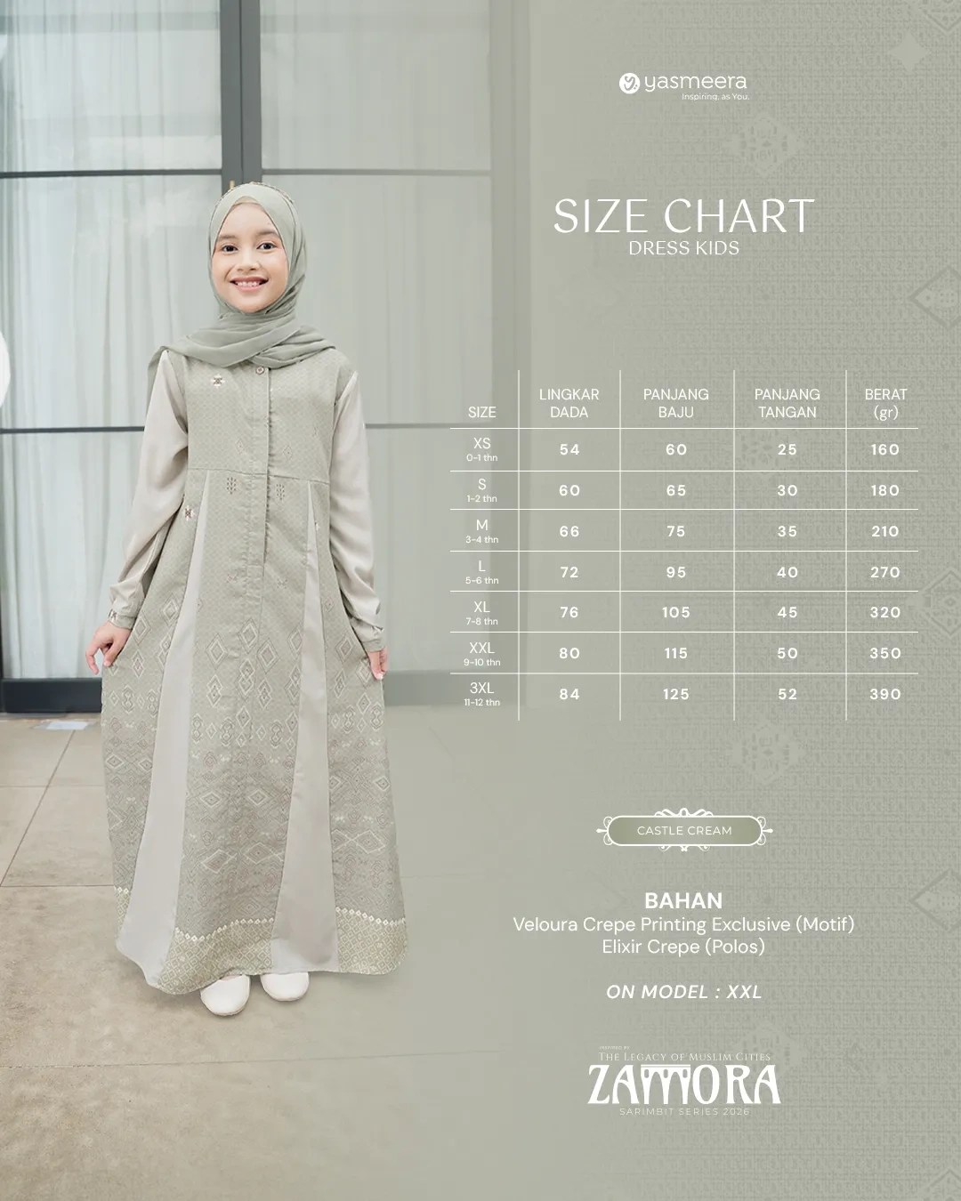 Yasmeera - ZAMORA SERIES - CASTLE CREAM thumb 16