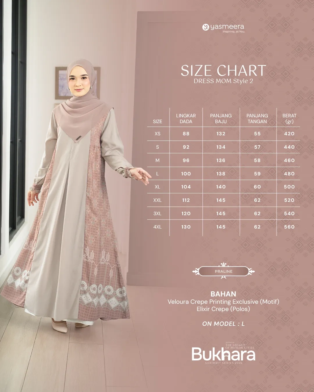 Yasmeera - BUKHARA SERIES - PRALINE thumb 1