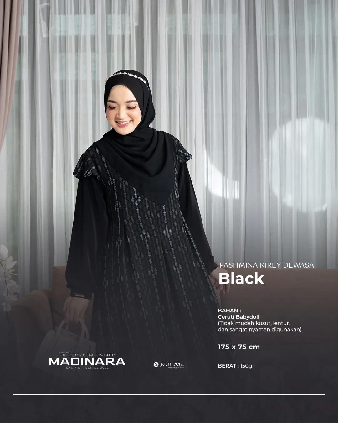 Yasmeera - KHIMAR & PASHMINA SARIMBIT 2026 VOL 4 (MADINARA) thumb 13