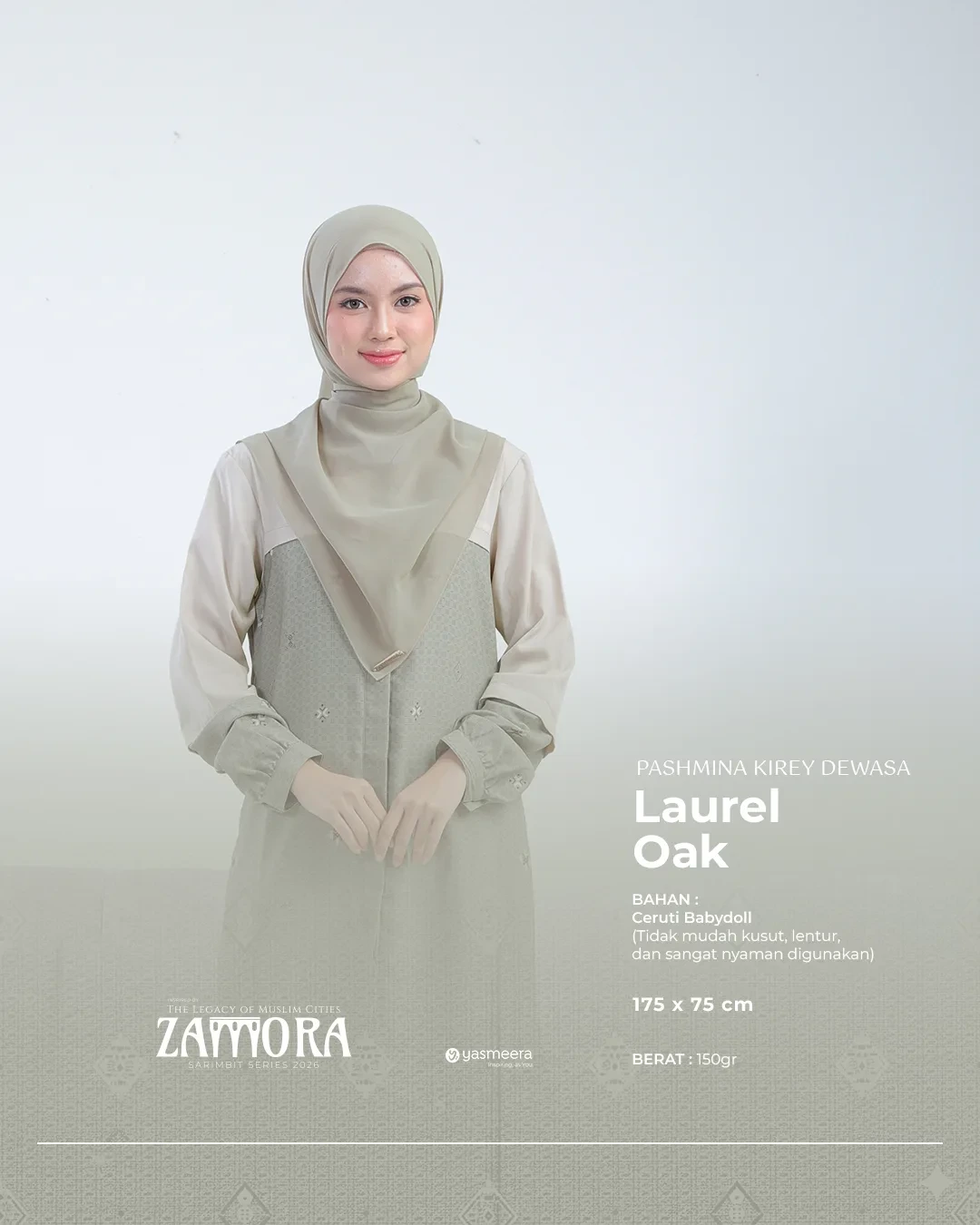 Yasmeera - KHIMAR & PASHMINA SARIMBIT 2026 (ZAMORA) thumb 13