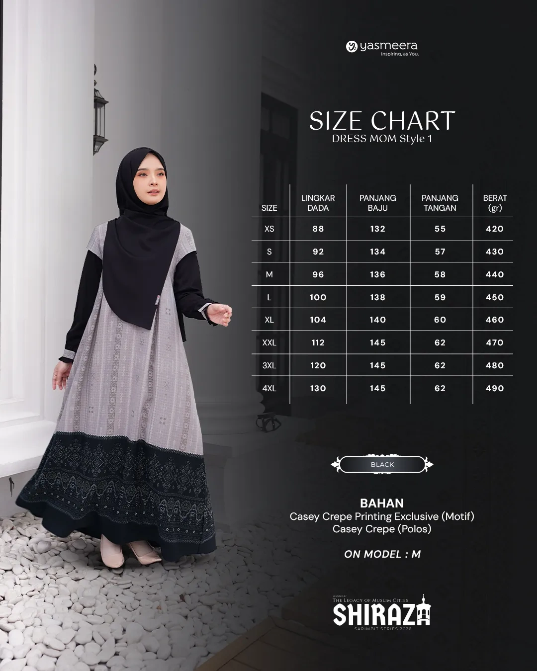Yasmeera - SHIRAZA SERIES - BLACK thumb 22