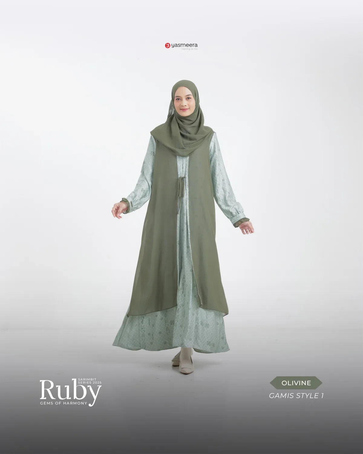 Yasmeera - SARIMBIT 2025 RUBY SERIES WARNA OLIVINE thumb 7