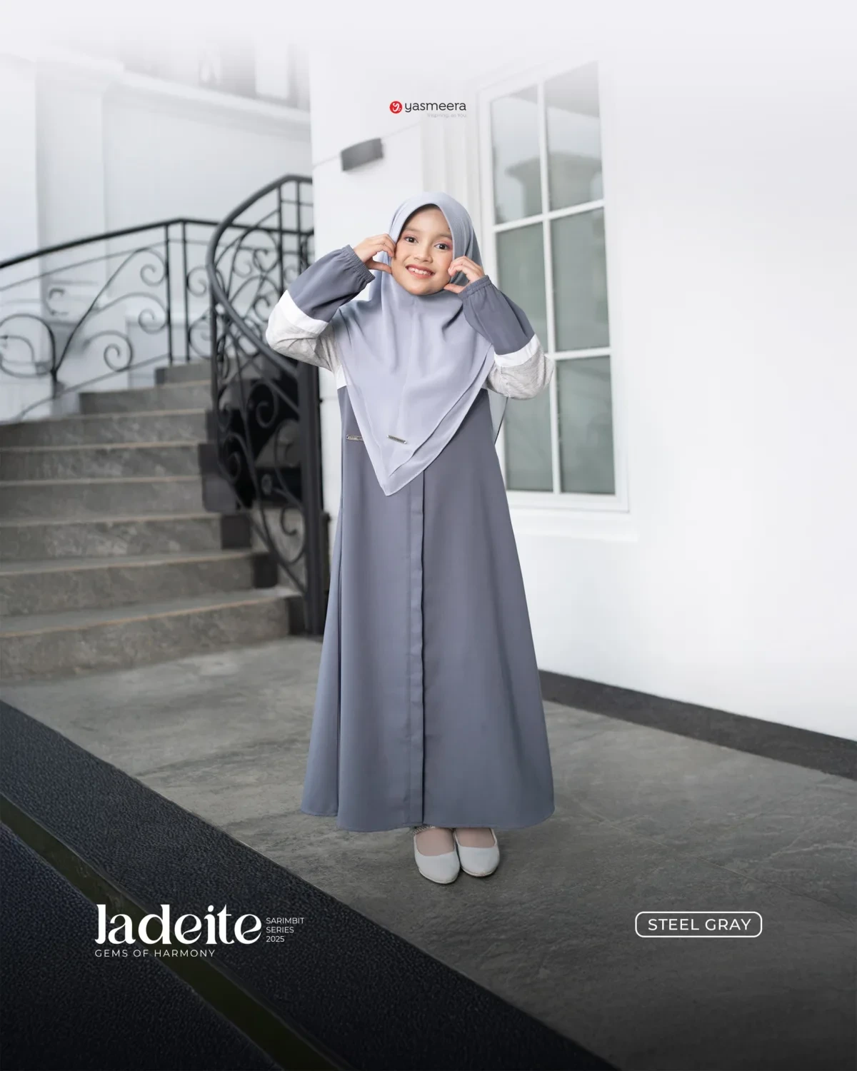 Yasmeera - SARIMBIT 2025 JADEITE SERIES WARNA STEEL GRAY thumb 5