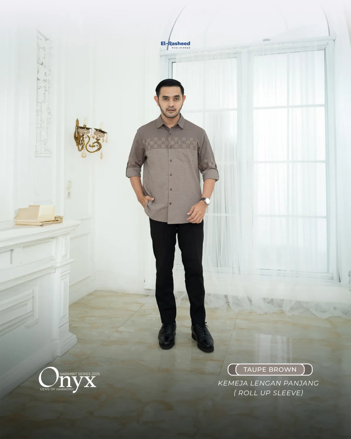 Yasmeera - SARIMBIT 2025 ONYX SERIES WARNA TAUPE BROWN thumb 3
